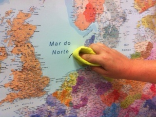 Borrado sobre mapa plastificado Netmaps