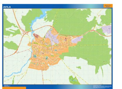 Mapa Avila callejero plastificado