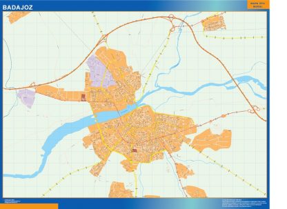 Mapa Badajoz callejero plastificado
