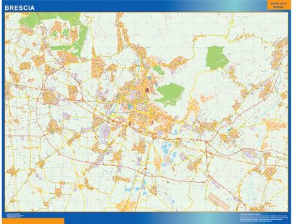 Mapa Brescia plastificado