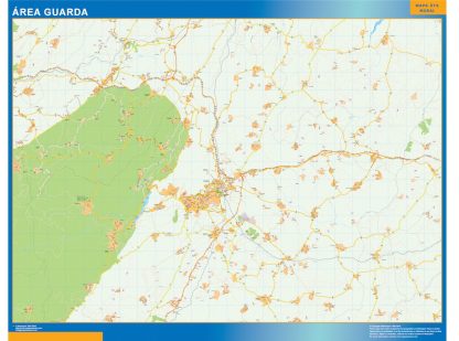 Mapa Guarda área urbana plastificado