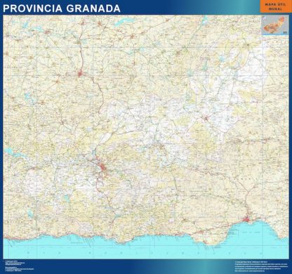 Mapa Provincia Granada plastificado