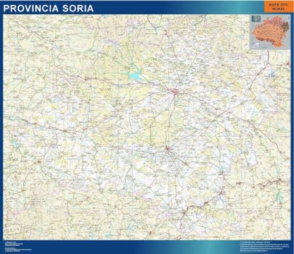Mapa Provincia Soria plastificado