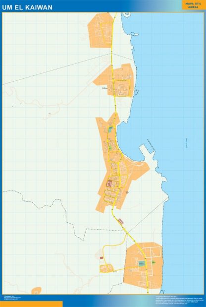 Mapa Um el Kaiwan plastificado