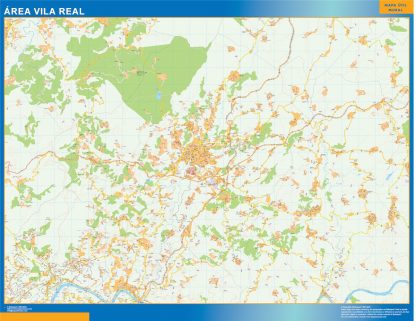 Mapa Vila Real área urbana plastificado