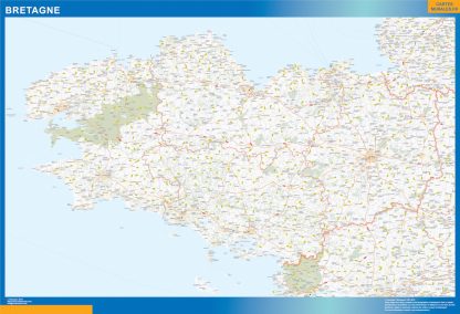 Region Bretagne plastificado