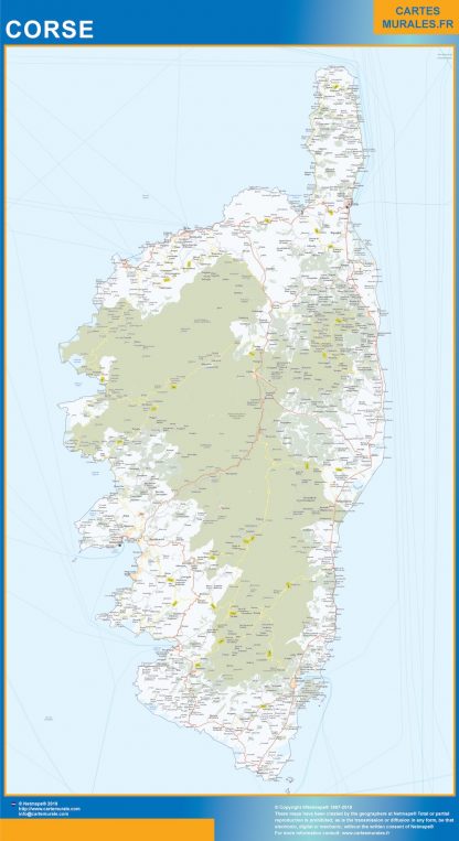 Region Corse plastificado