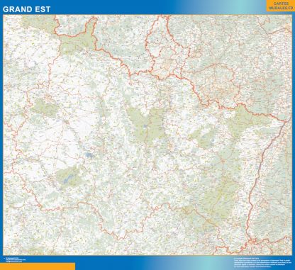 Region Grand Est plastificado