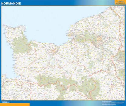 Region Normandie plastificado