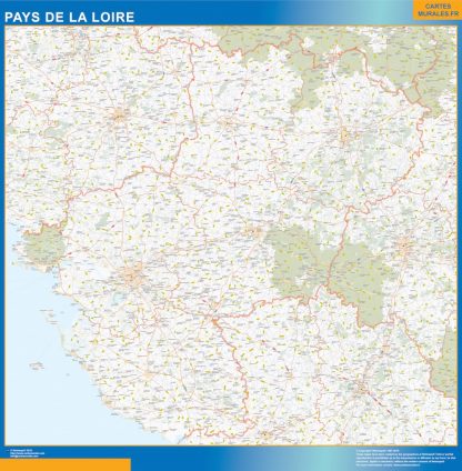 Region Pays de la Loire plastificado