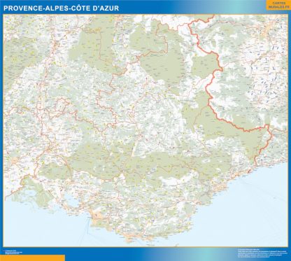 Region Provence-alpes cote azur plastificado