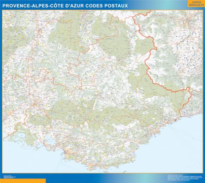 Región Provence-alpes cote azur codigos postales plastificado