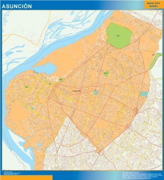Mapa Asunción gigante