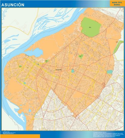 Mapa Asunción gigante