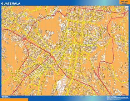 Mapa de Guatemala capital gigante