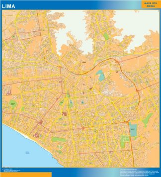 Mapa de Lima gigante
