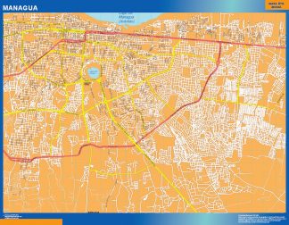 Mapa de Managua gigante
