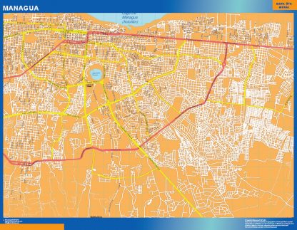 Mapa de Managua gigante