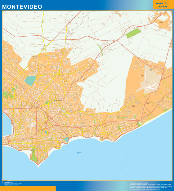 Mapa de Montevideo Uruguay