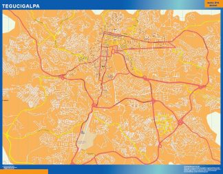 Mapa de Tegucigalpa gigante