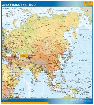Mapa Asia plastificado gigante